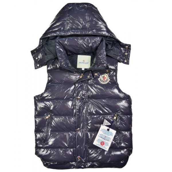 Moncler Donna Down gilet Navy uscita M57